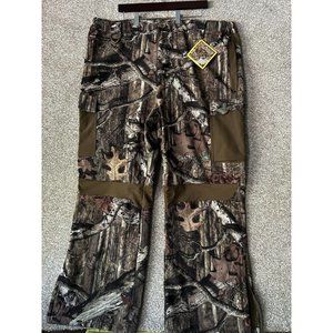 Mossy Oak Break-Up Infinity Camo Padded 4 Pocket Leg Zip Hunting Pants Size 2XL